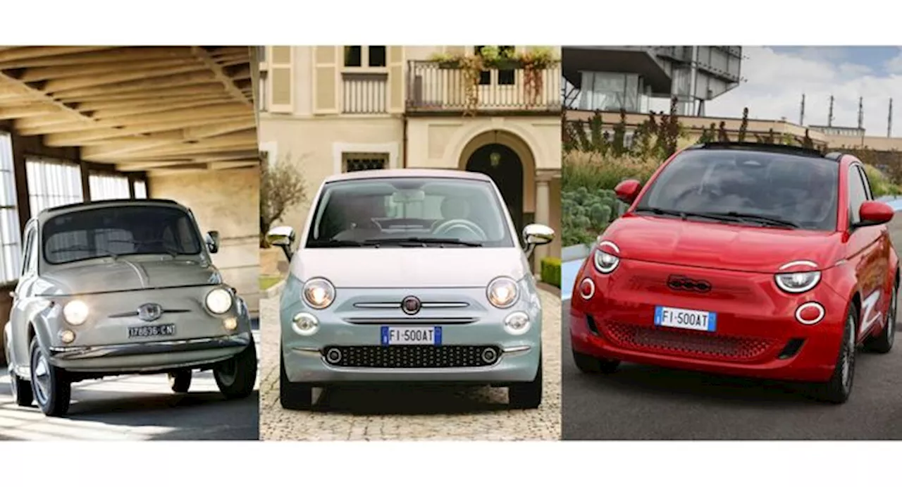 La Fiat 500 compie 67 anni, 'riconoscibile senza bandiere'