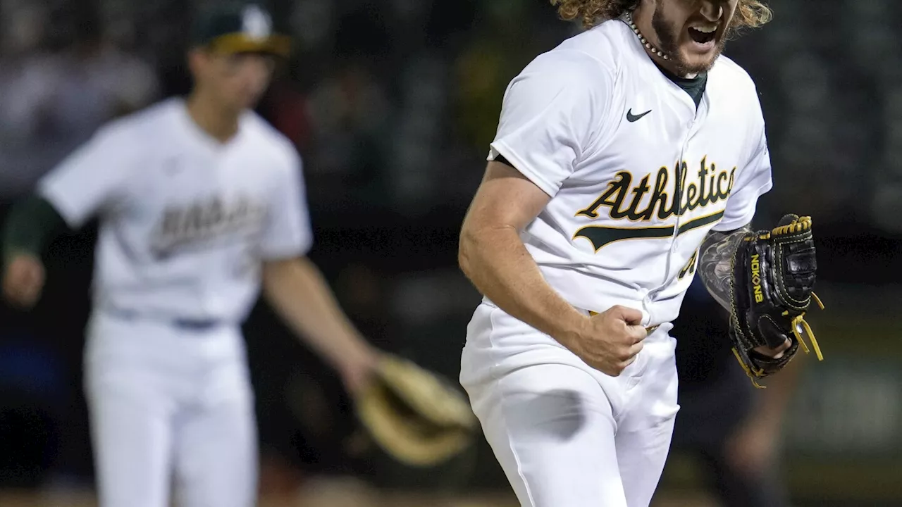 Joey Estes goes the distance and Athletics beat Angels 5-0