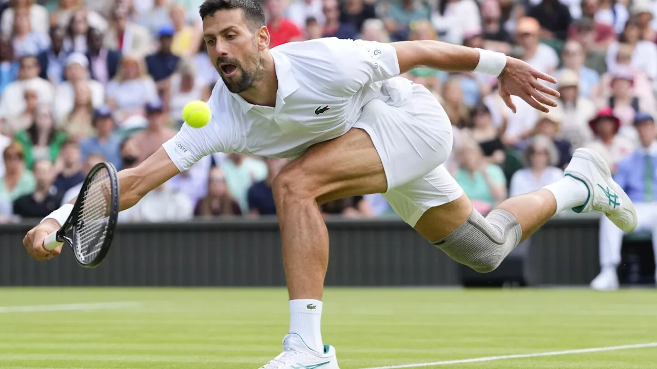 Novak Djokovic grinds out a victory over wild card Jacob Fearnley at Wimbledon