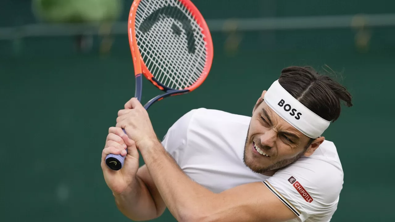 Taylor Fritz tells his Wimbledon opponent, Arthur Rinderknech, to 'have a nice flight home'