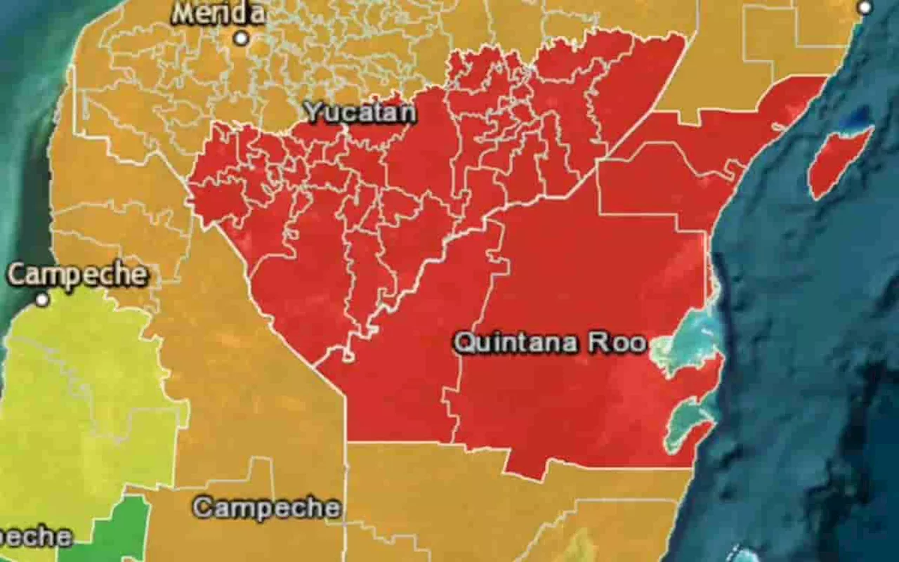 Activan alerta roja en Quintana Roo y Yucatán ante impacto del huracán Beryl