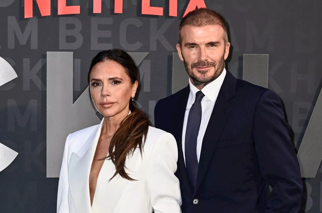 Victoria & David Beckham Recreate Purple Wedding Outfits to Mark 25th Anniversary