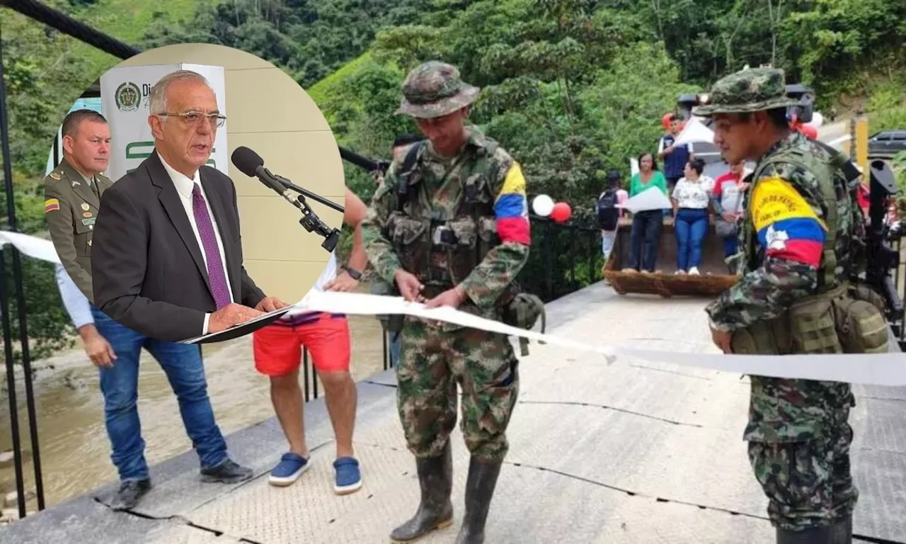 Mindefensa por puente inaugurado por disidencias: 'Se apropiaron de la obra comunitaria'