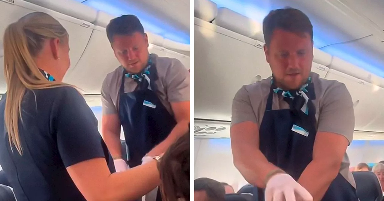 Passenger Stunned After Boyfriend Comes Back From The Bathroom As A Flight Attendant