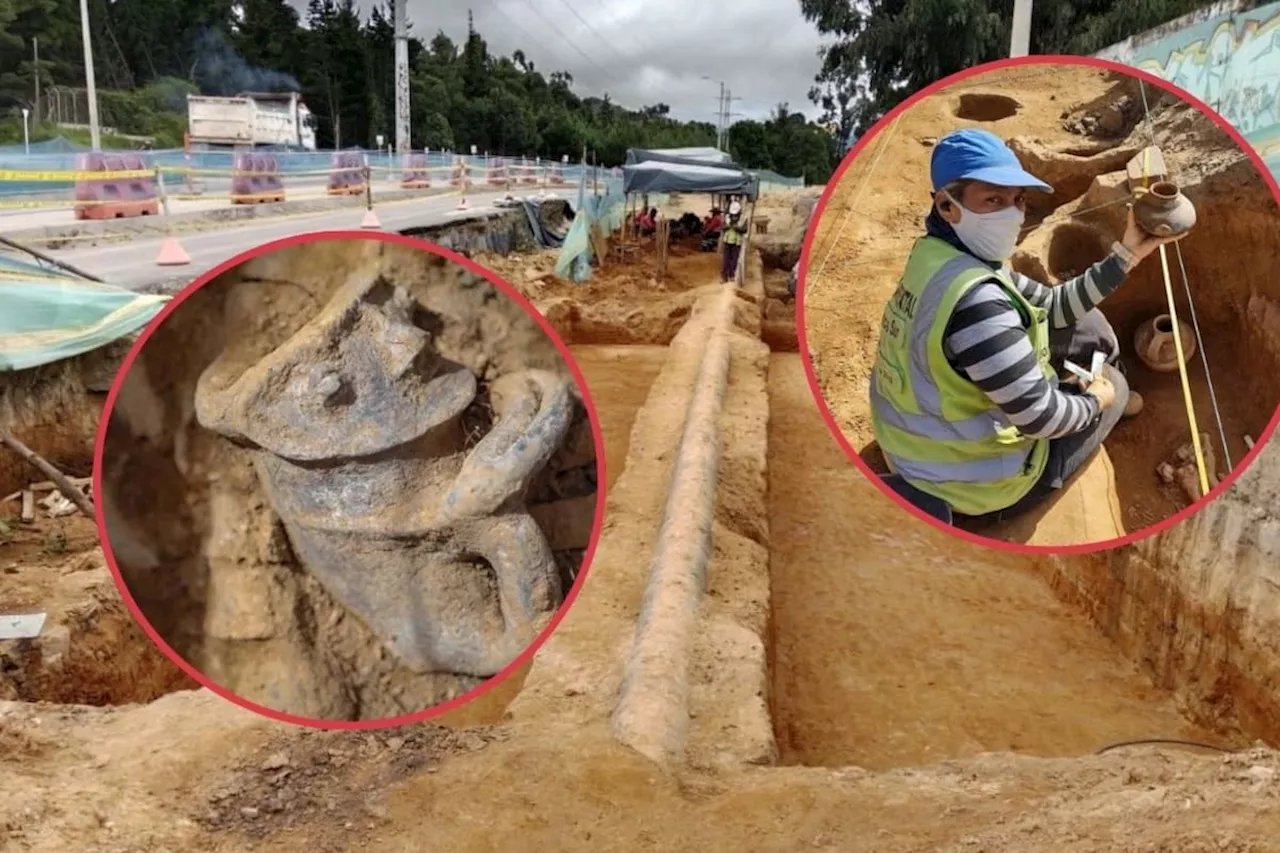 Encontraron 100 mil piezas arqueológicas en obras de la avenida Caracas, en Bogotá