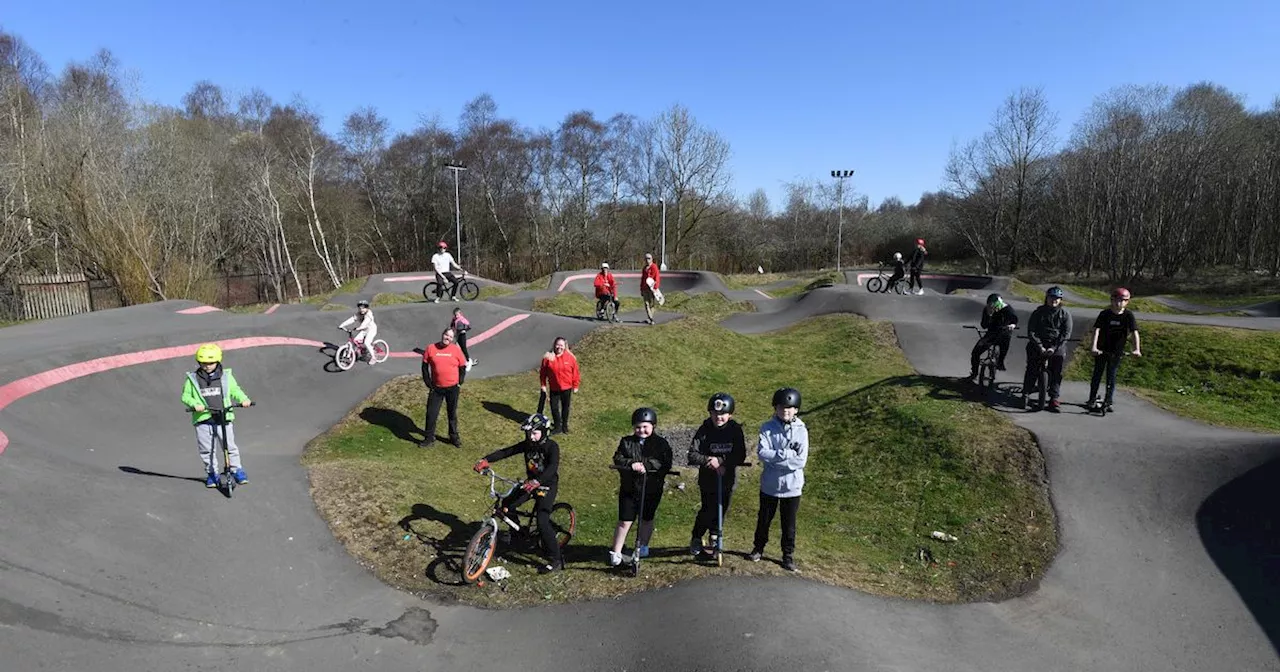 North Lanarkshire kids can enjoy bike sessions at Wishawhill Wood pump track