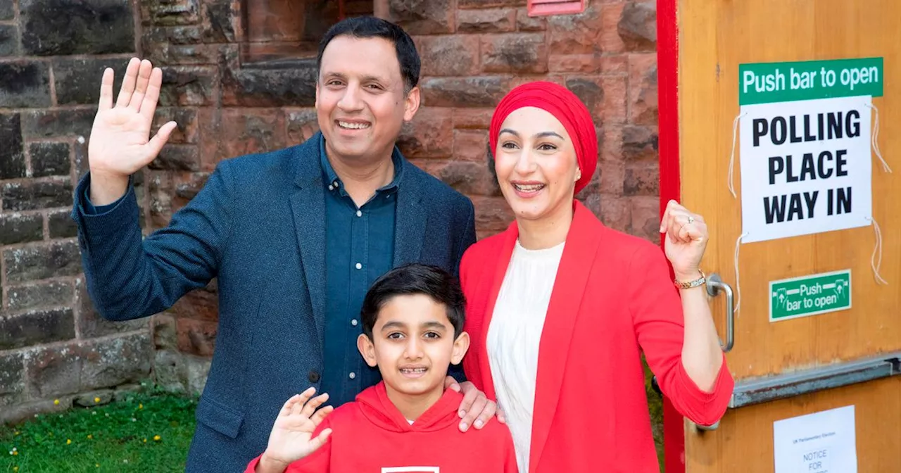 Scottish Labour leader Anas Sarwar casts vote at Glasgow polling station