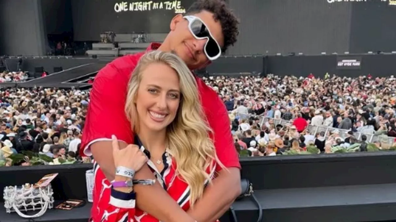 Patrick Mahomes and wife Brittany attend Morgan Wallen show in London after teammate Travis Kelce's...