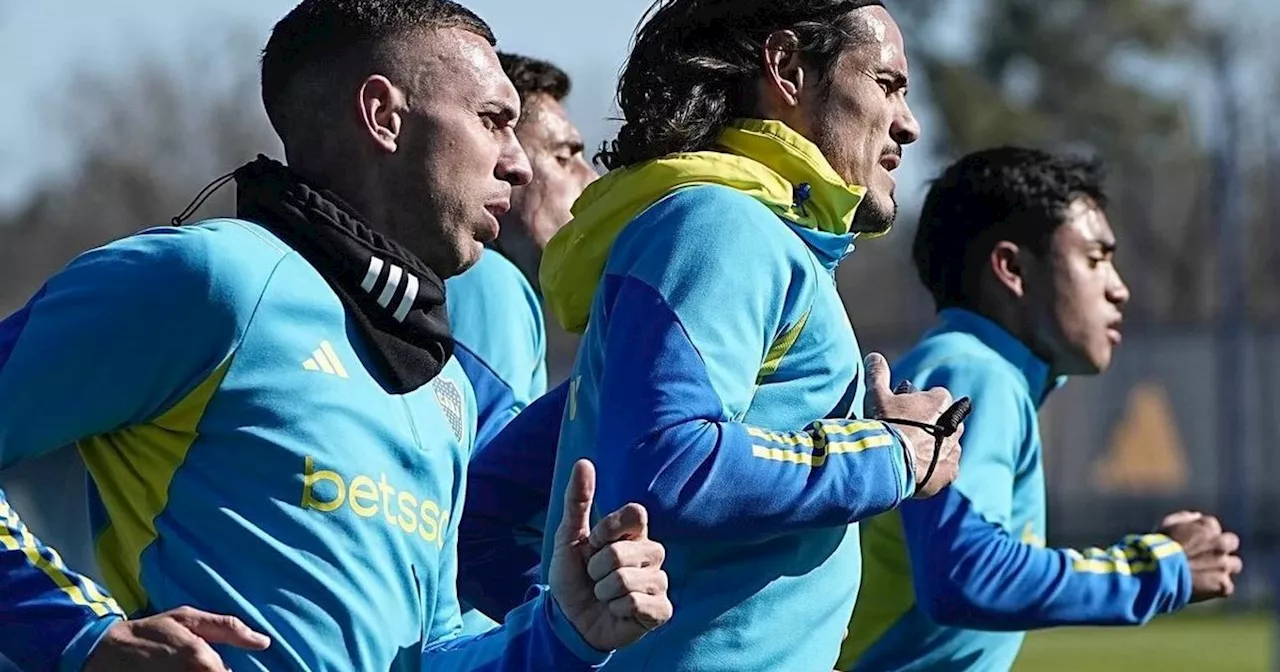 Cavani, en modo súper profesional: sus horas extras en Boca Predio