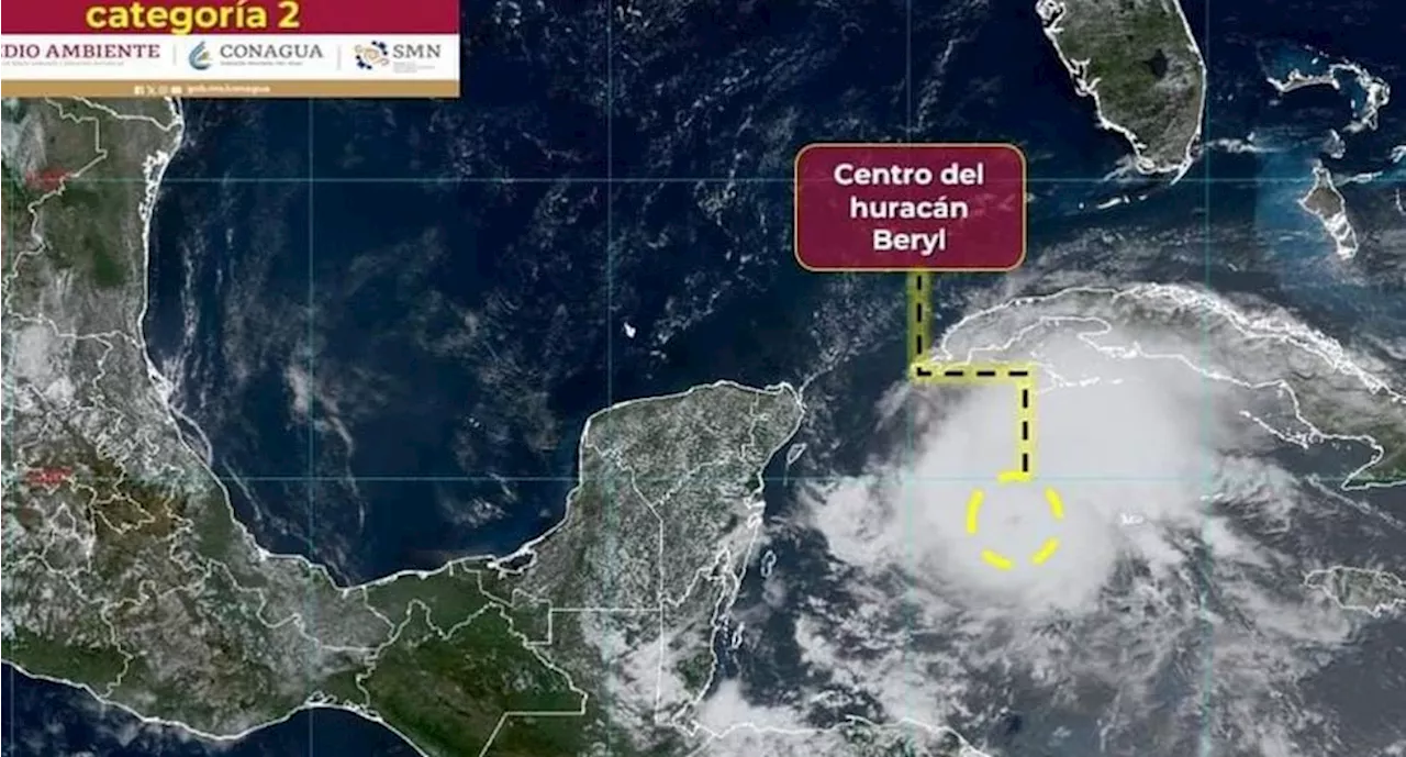 Huracán Beryl: anuncian Alerta Naranja en 82 municipios de Yucatán