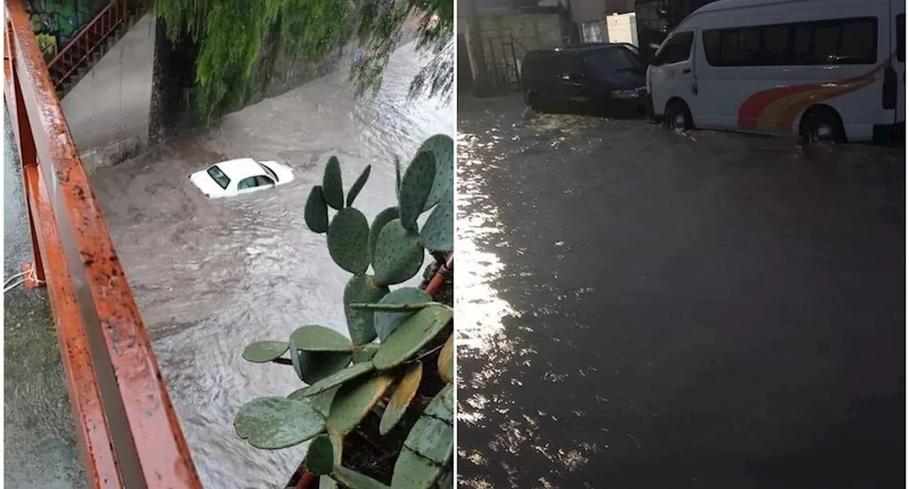 Lluvia deja inundaciones y afectaciones viales en colonias de Huehuetoca