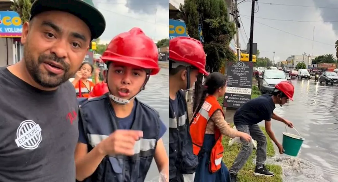 Lluvias en Edomex: Tiktoker lanza parodia tras inundaciones en Ecatepec y se vuelve viral