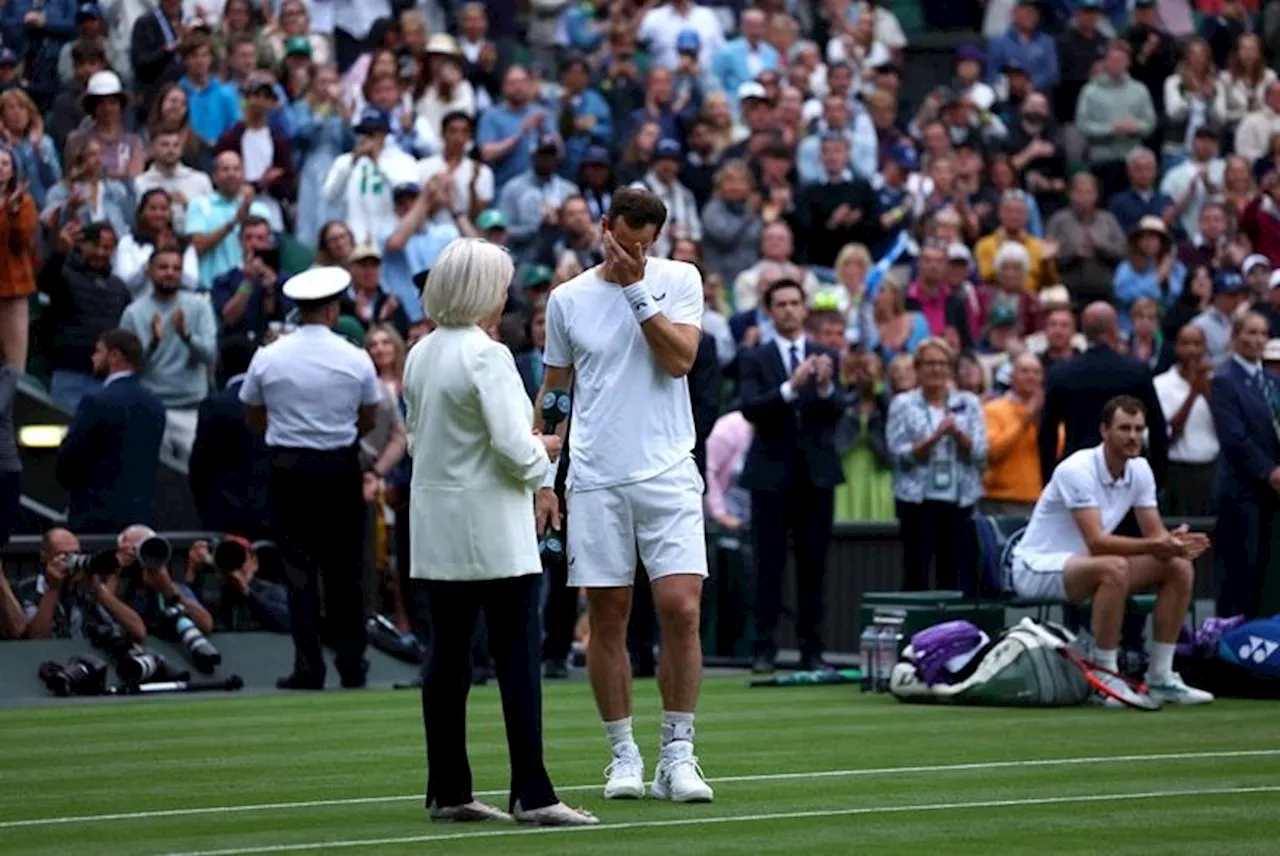 Andy Murray's long farewell begins with emotional doubles defeat