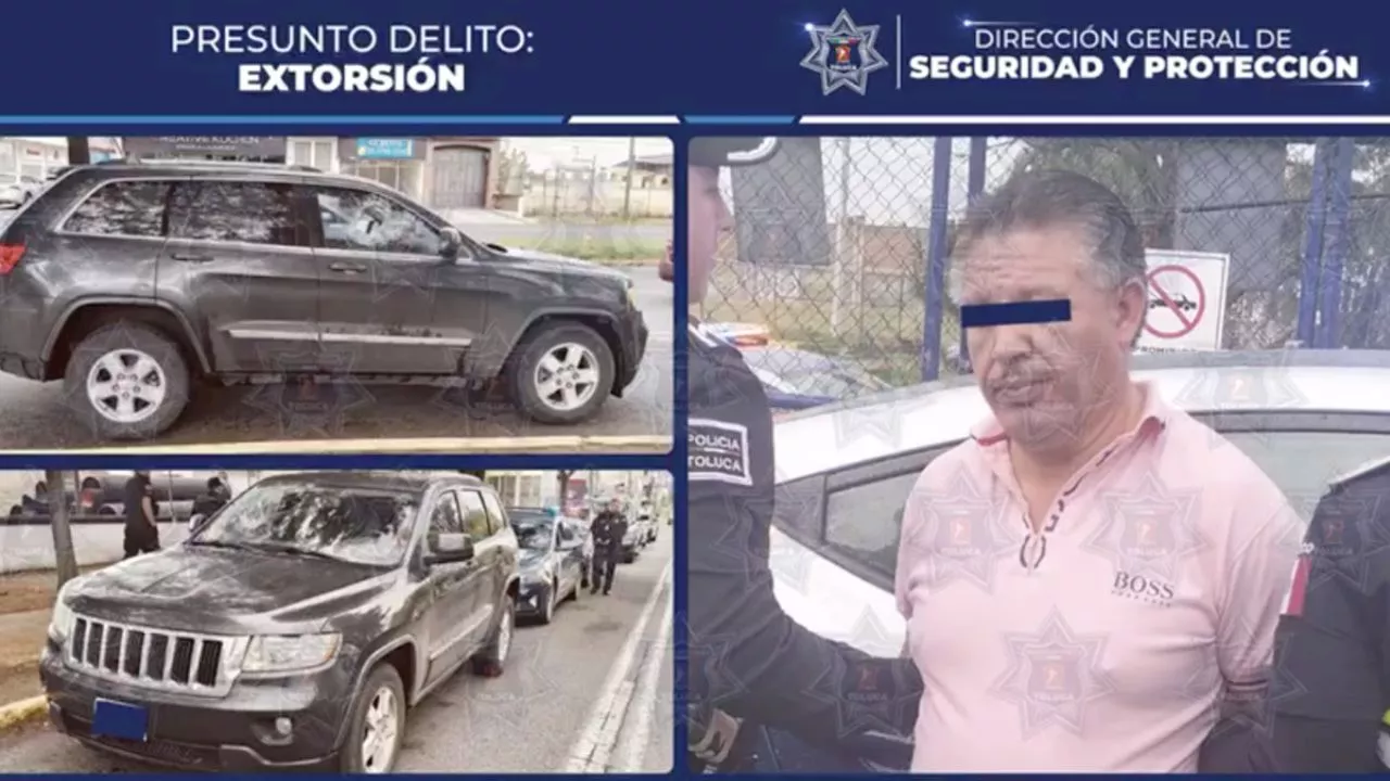 Cae 'Lino' presunto extorsionador de La Familia Michoacana tras persecución en Toluca