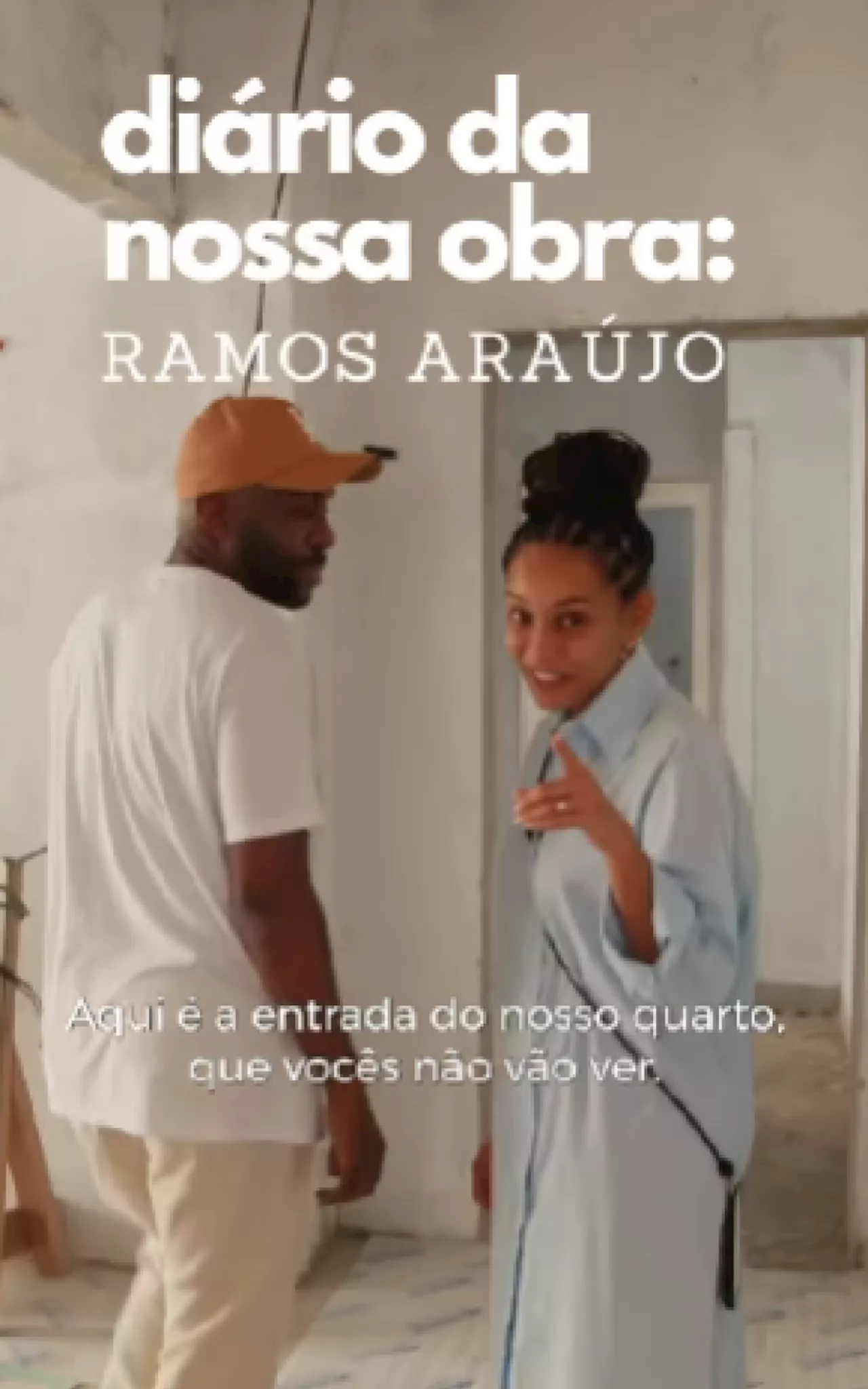 Lázaro Ramos e Taís Araujo mostram reforma do apartamento