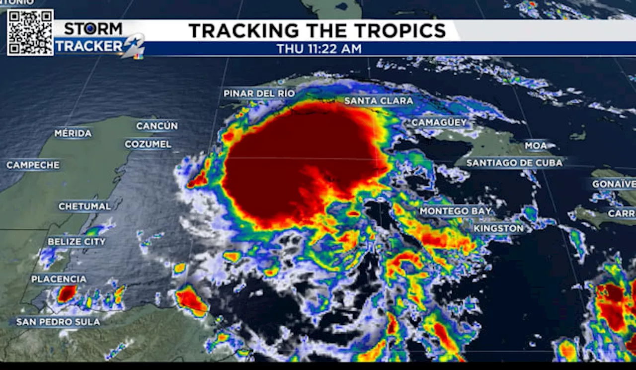 Beryl closing in on Mexico, heading toward the Gulf of Mexico