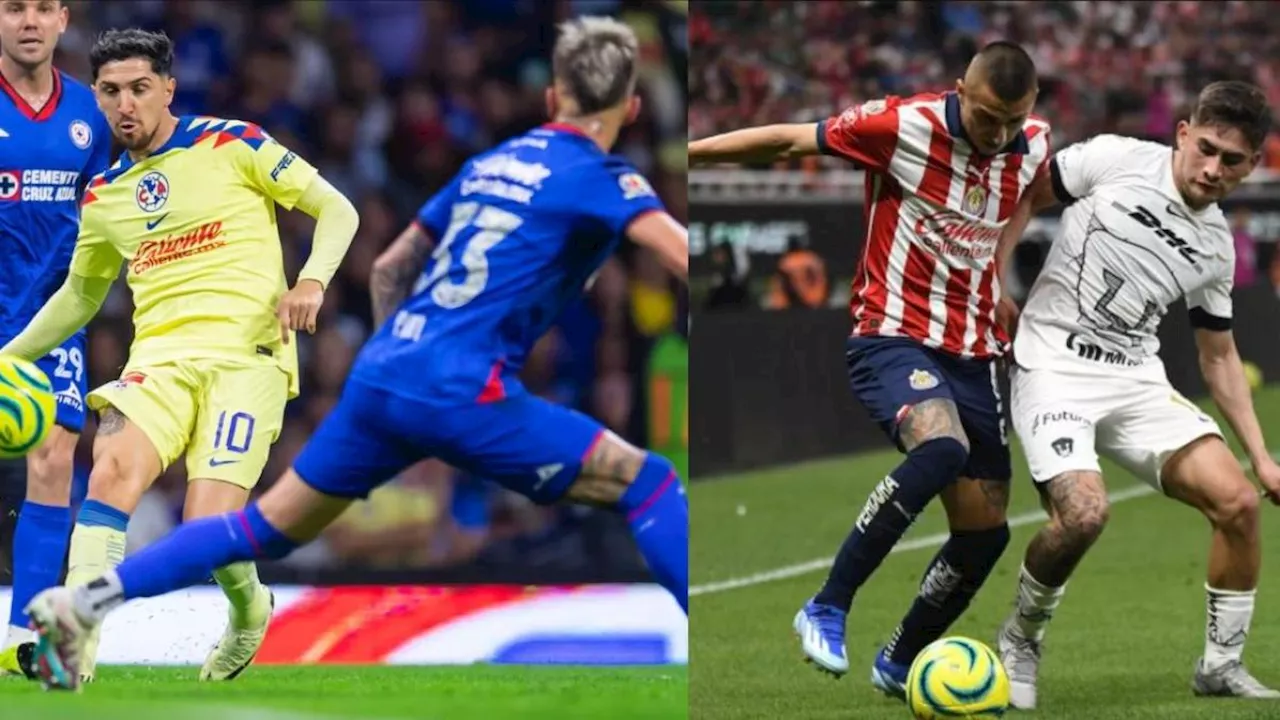 ¿Cuándo y contra quién debutan América, Cruz Azul, Chivas y Pumas en el Apertura 2024?