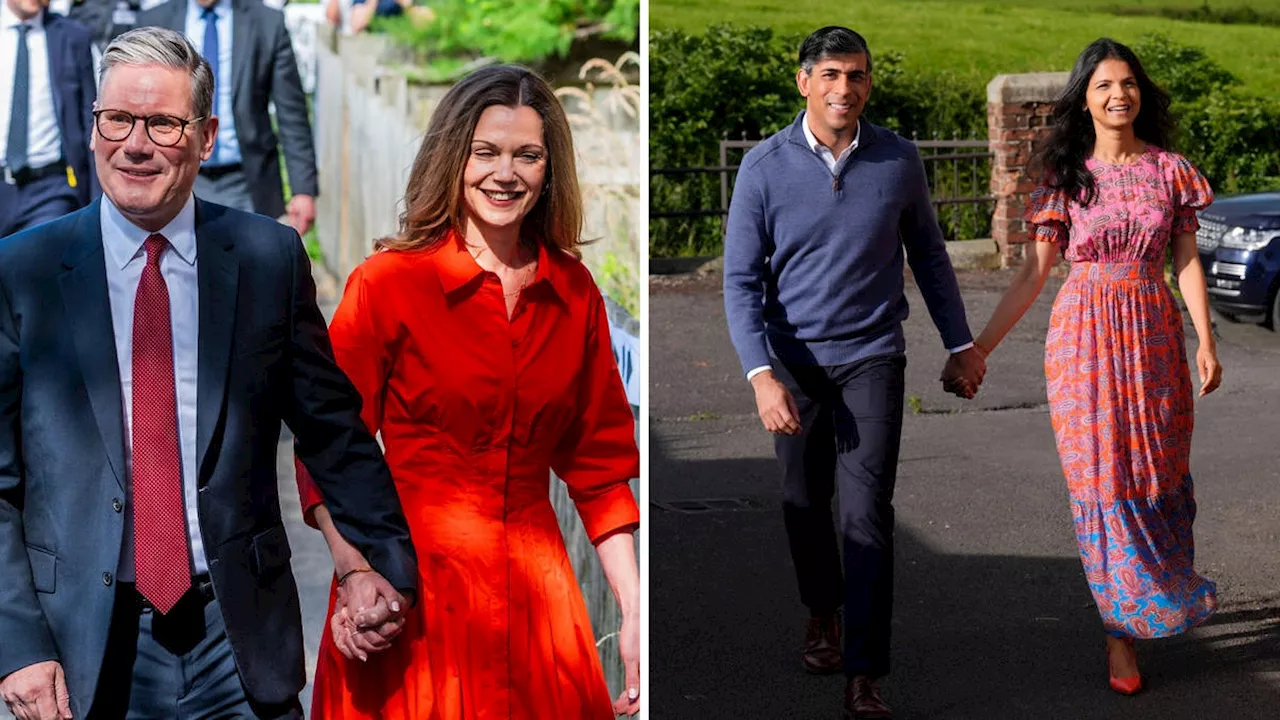 Sir Keir Starmer and Rishi Sunak cast their votes as UK goes to the polls