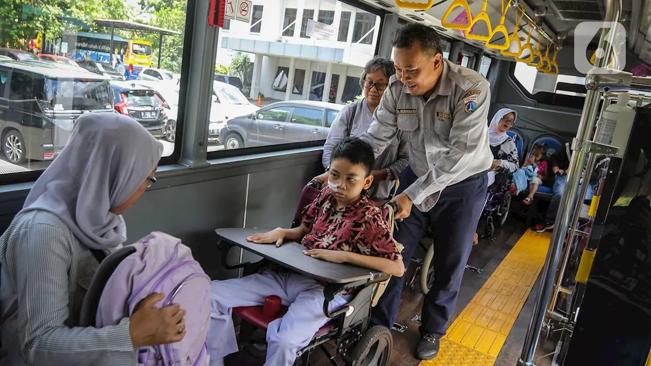 Pemprov DKI Jakarta Sediakan 5 Bus Sekolah Khusus Disabilitas, Ini Fasilitas dan Rutenya