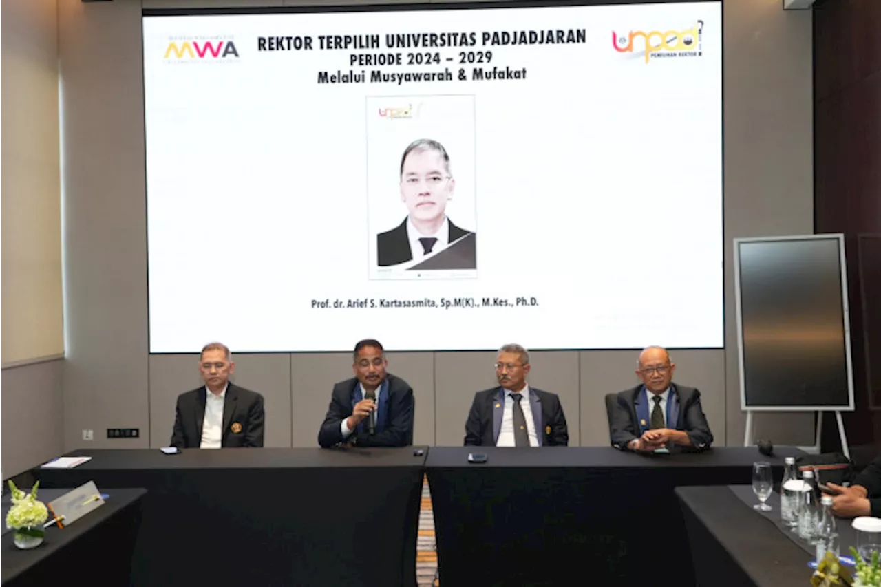 Prof Arief S Kartasasmita Terpilih Sebagai Rektor Unpad 2024-2029