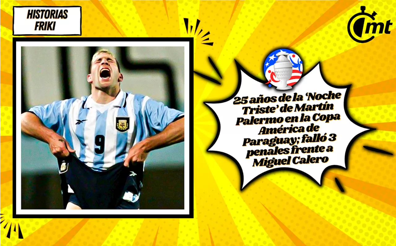 Martín Palermo, a 25 años de los tres penales fallados con Argentina en Copa América