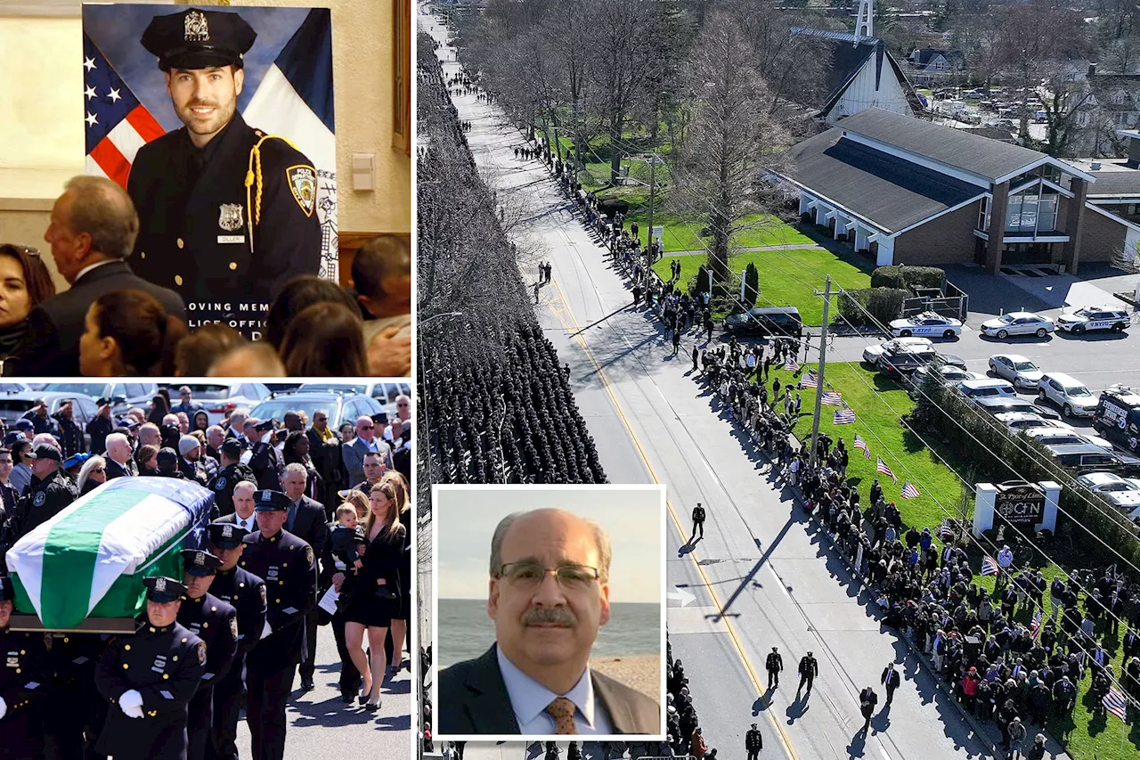 Union leader slammed as 'distasteful' after pushing for more OT pay during slain NYPD cop Jonathan Diller's funeral