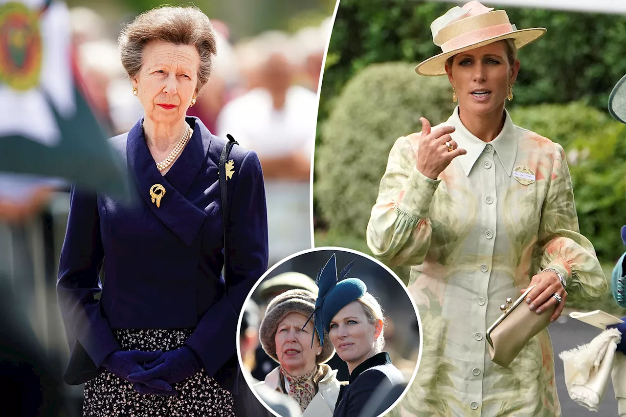 Zara Tindall 'shaken to the core' by mom Princess Anne's memory loss: Family 'falling apart'