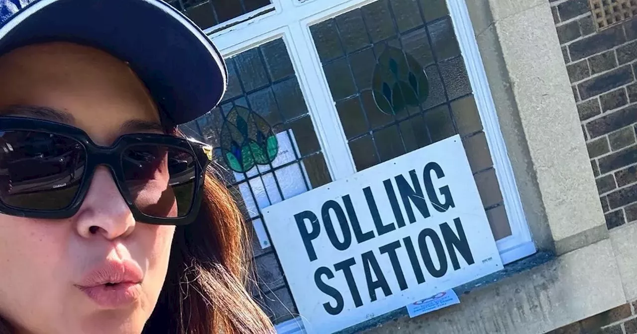 Ruth Langsford and Myleene Klass lead celebs casting votes in General Election