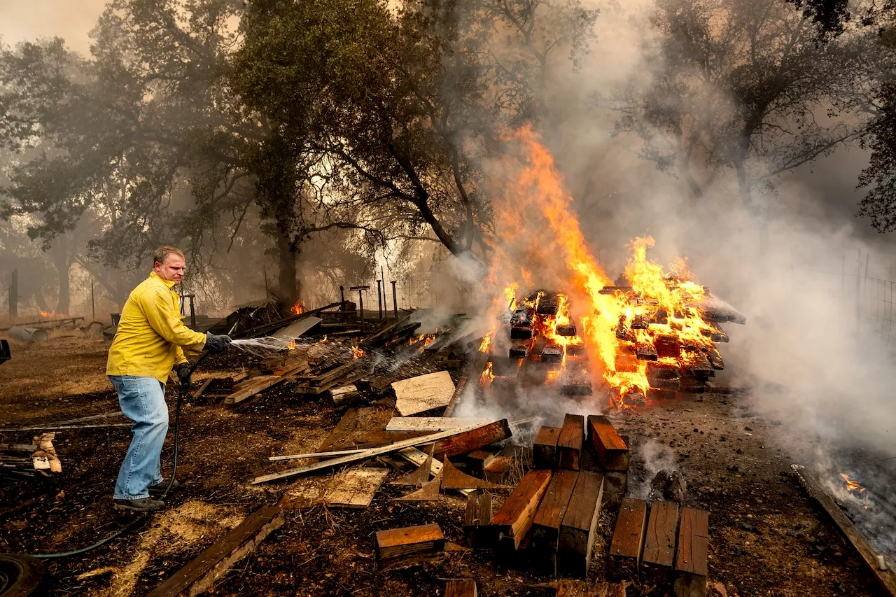 Town cancels July 4th fireworks as crews battle California wildfires