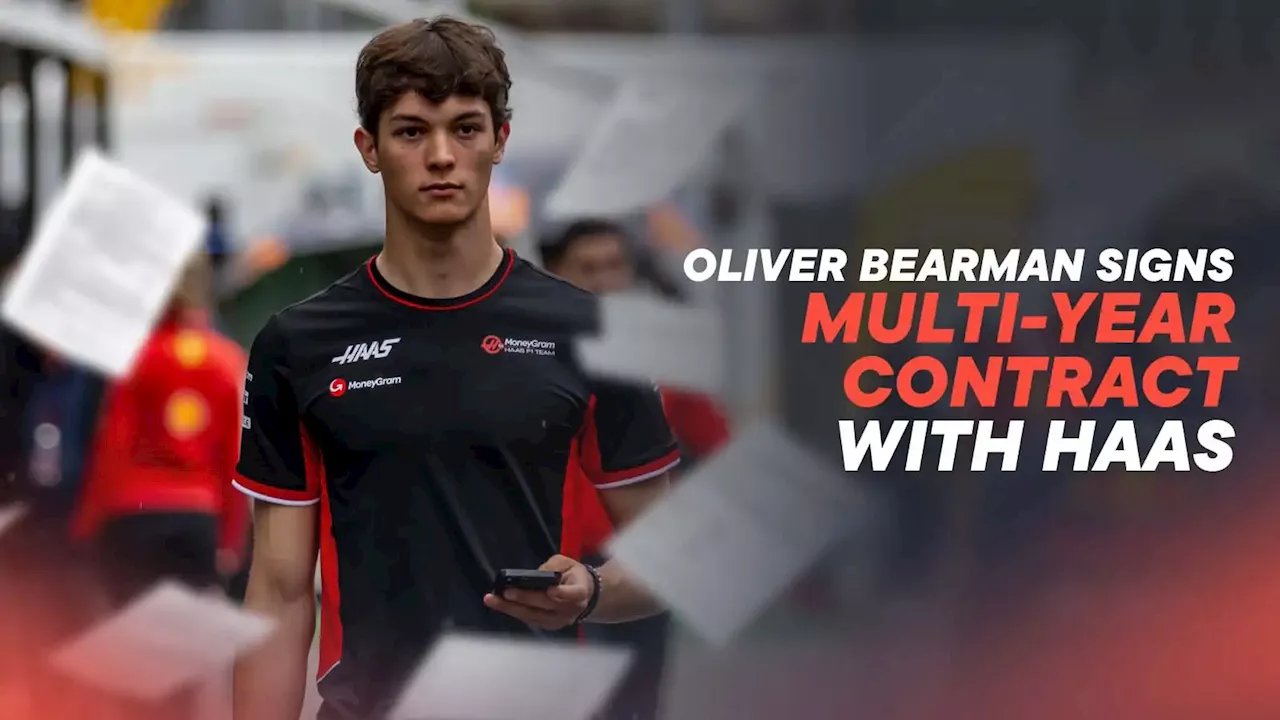 Confirmed: Oliver Bearman signs for Haas on multi-year deal from F1 2025 season