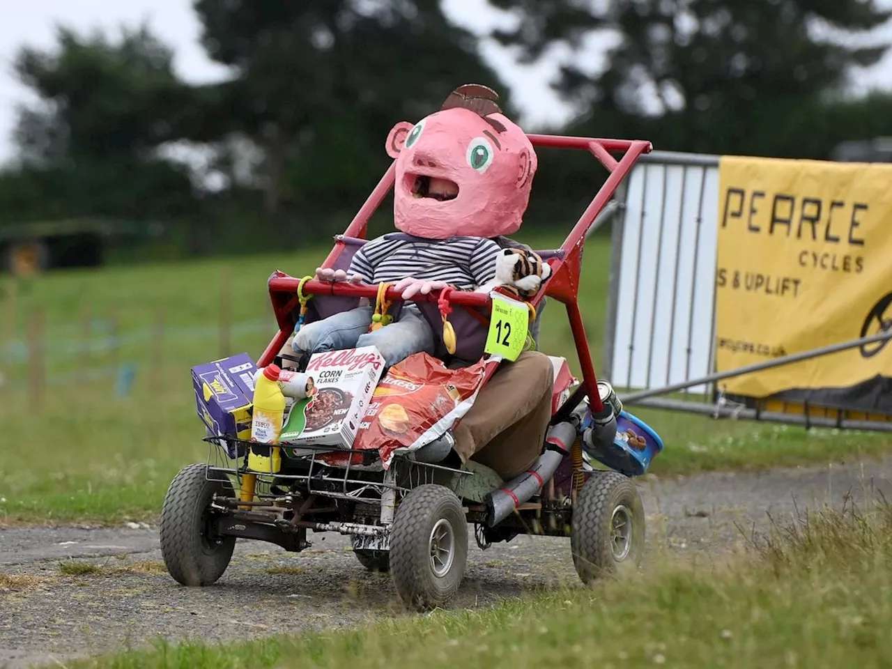 Thrills and spills as Ludlow soapbox derby returns