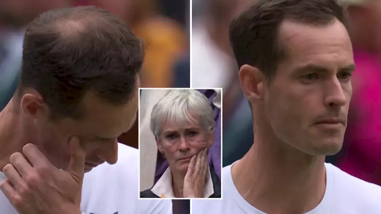 Andy Murray struggles to hold back the tears as BBC bring back special guest for Wimbledon farewell