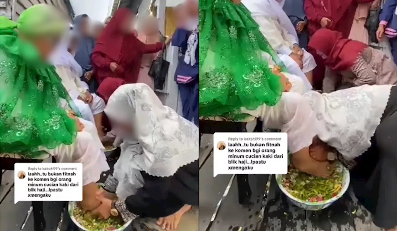 [Video] Masyarakat Di Indonesia Minum Air Rendaman Kaki Jemaah Haji, Ini Hukum Sebenar