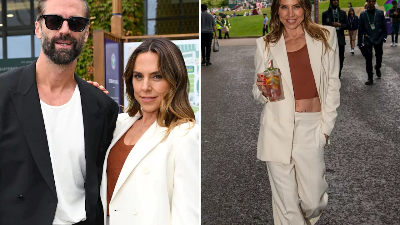 Spice Girl Mel C enjoys romantic trip to Wimbledon with hunky new boyfriend after Glastonbury performance...