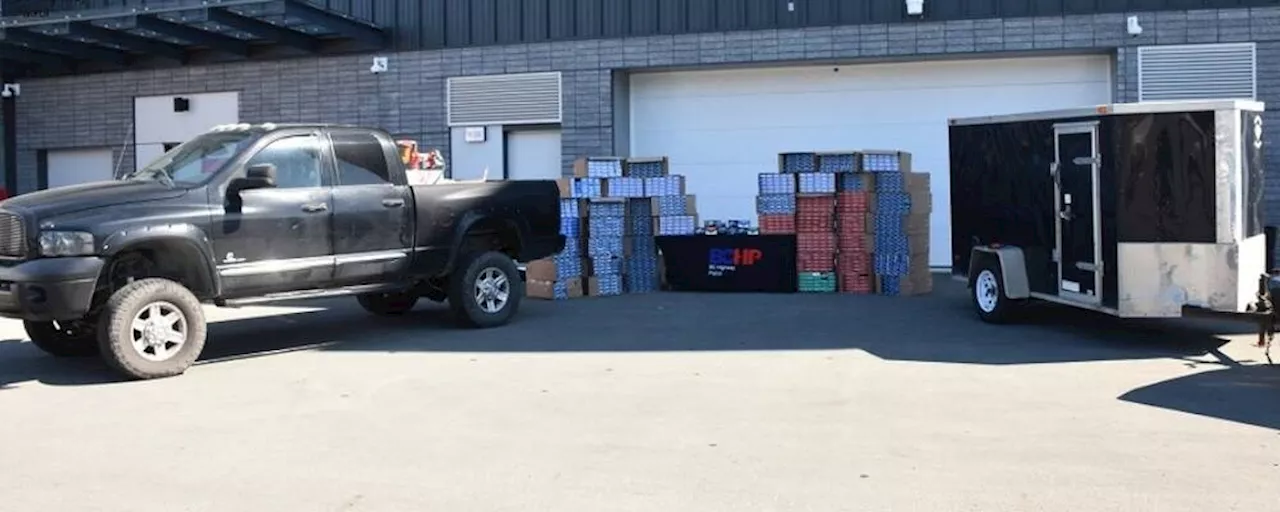 Highway patrol seizes big haul of illegal cigarettes near Duncan