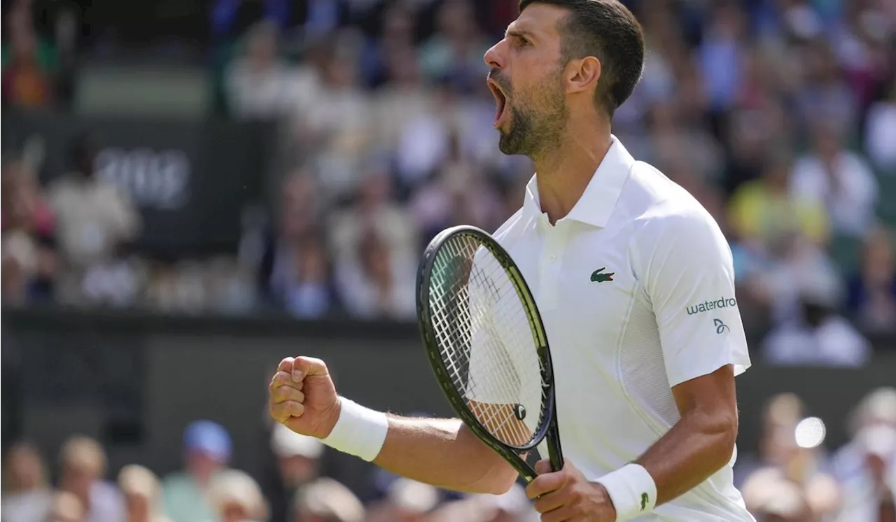 Novak Djokovic grinds out a win over wild card Jacob Fearnley at Wimbledon