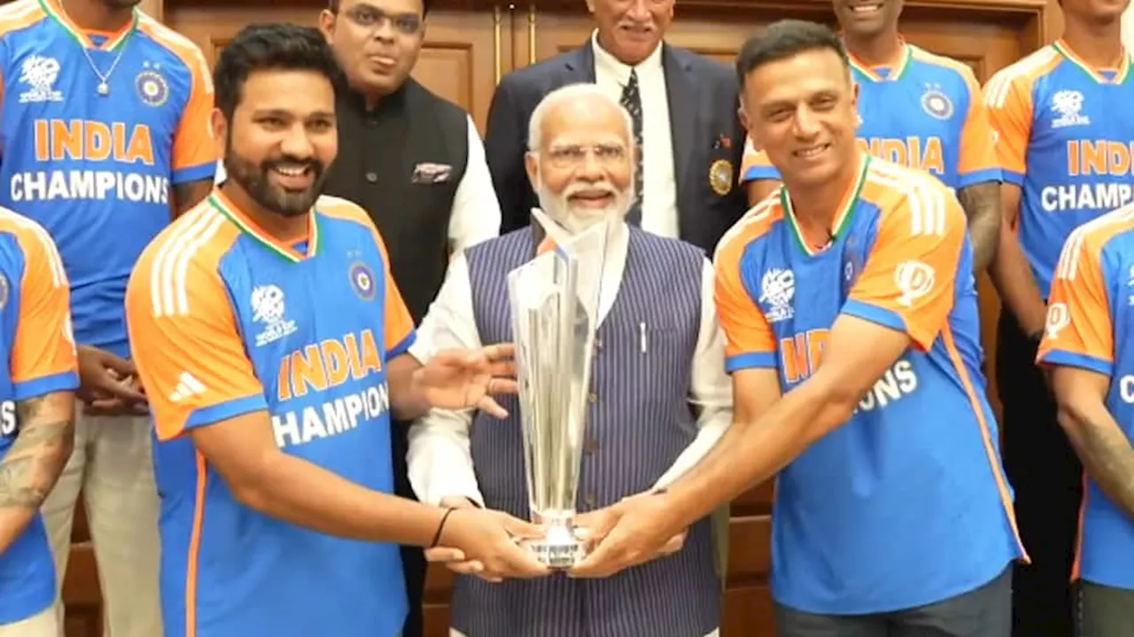 Team India Meets PM Narendra Modi In Delhi For Breakfast To Celebrate T20 World Cup Title Win