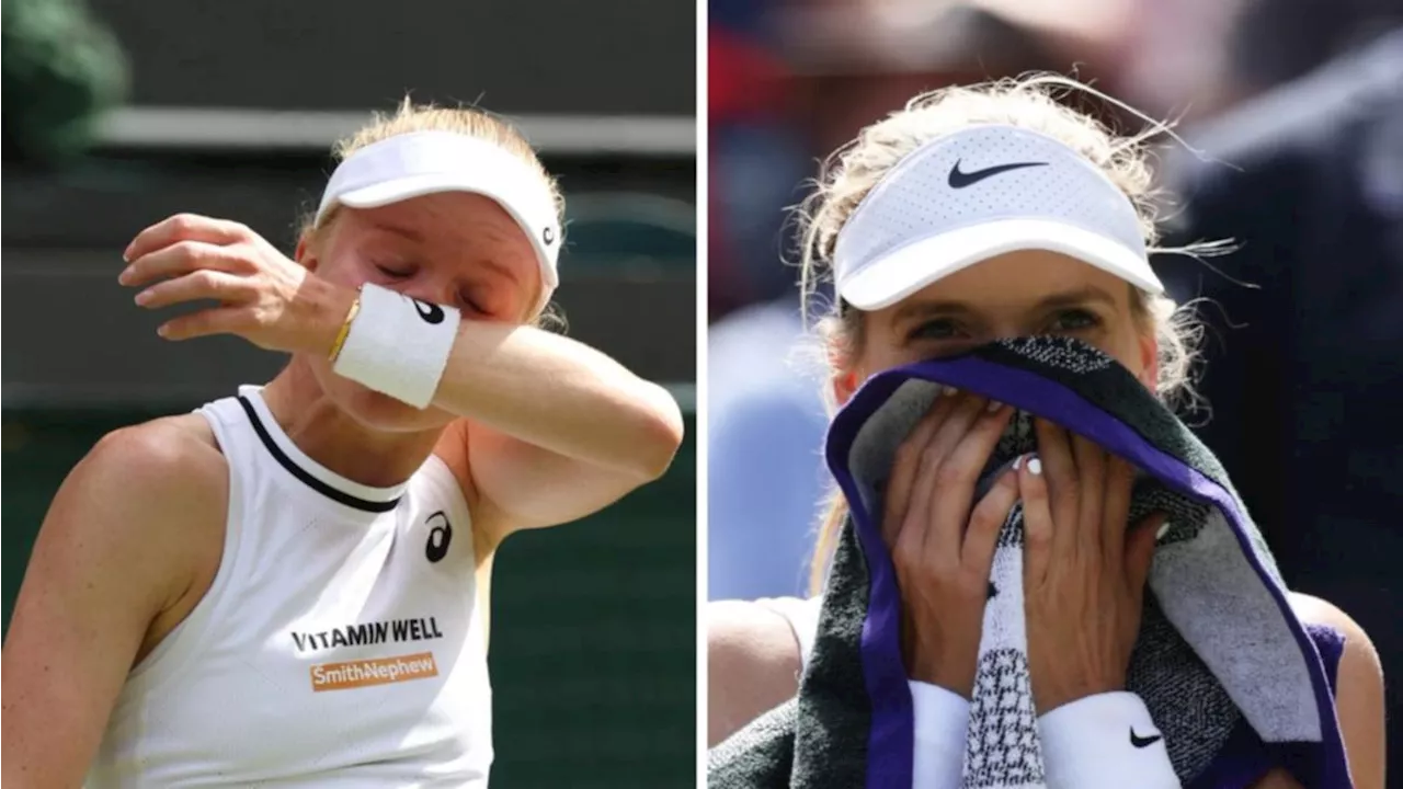 Alex de Minaur consoles girlfriend Katie Boulter after controversial Wimbledon loss to bitter rival