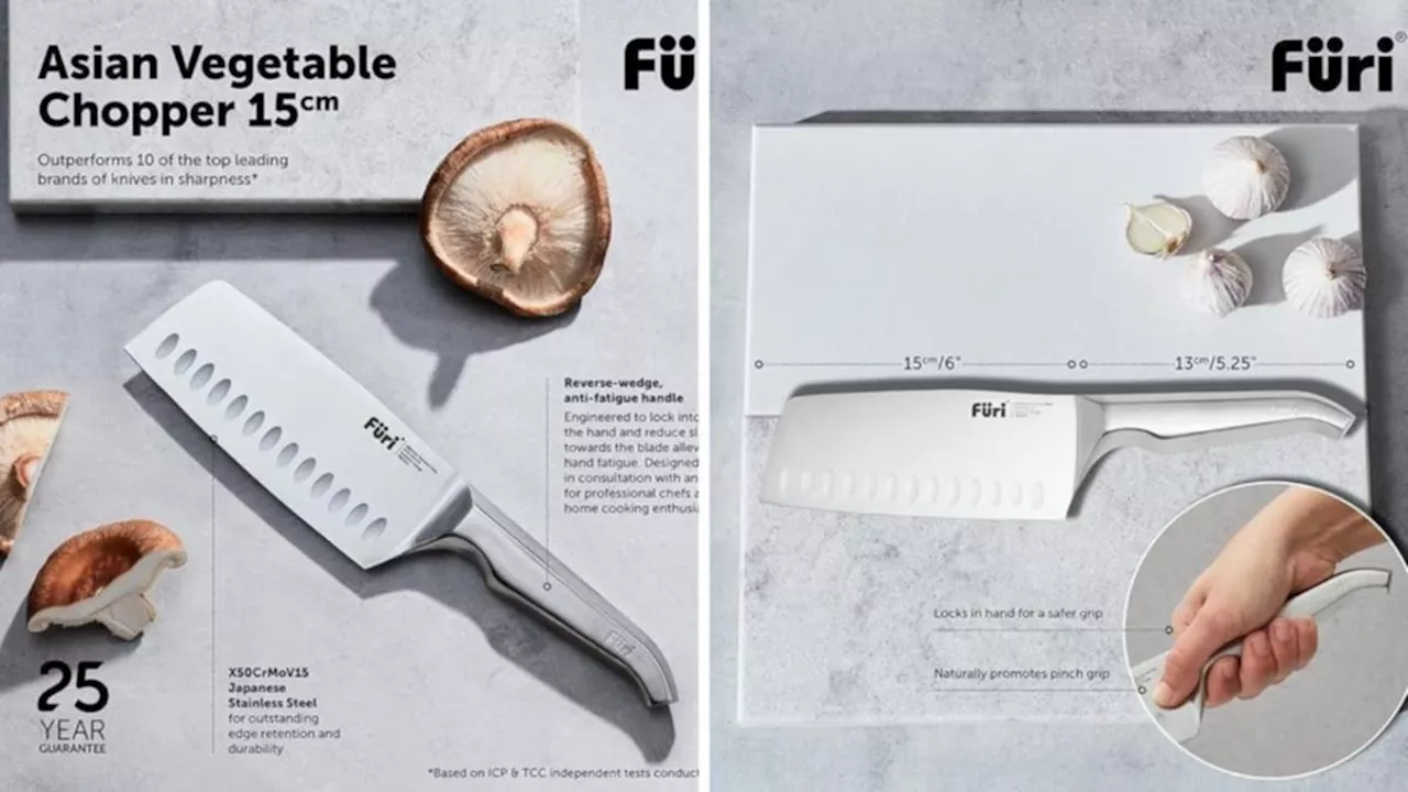 Best kitchen knife for shredding vegetables: The Furi range is discounted on Amazon Australia