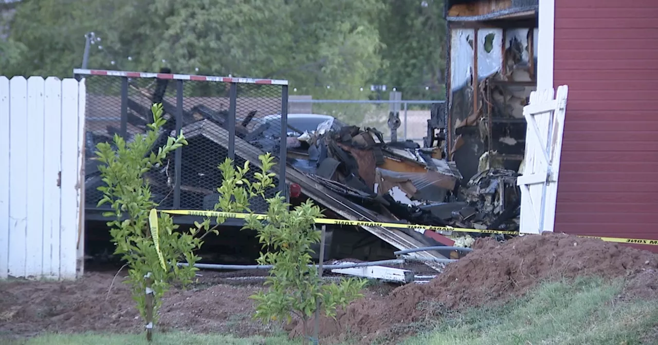 VIDEO: Two juveniles arrested, accused of arson after Gilbert family garage set on fire