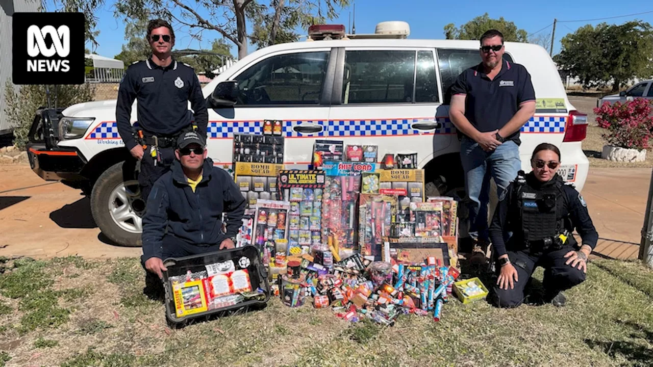 Almost 100kg of fireworks seized at Queensland border following Territory Day celebrations