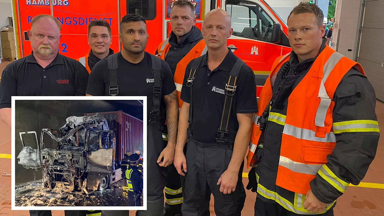 LKW-Brand im Elbtunnel: Feuerwehr-Helden verhinderten Flammen-Inferno