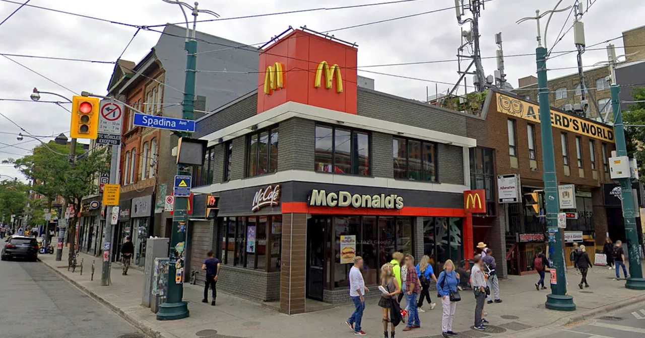 Street literally set on fire outside of Toronto's sketchiest McDonald's