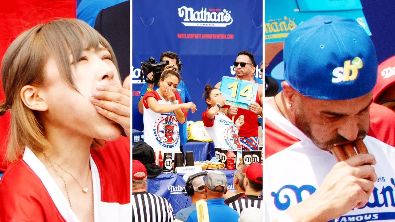 Photos: Inside the Zany, Drama-Filled Spectacle of Nathan's Hot Dog Eating Contest