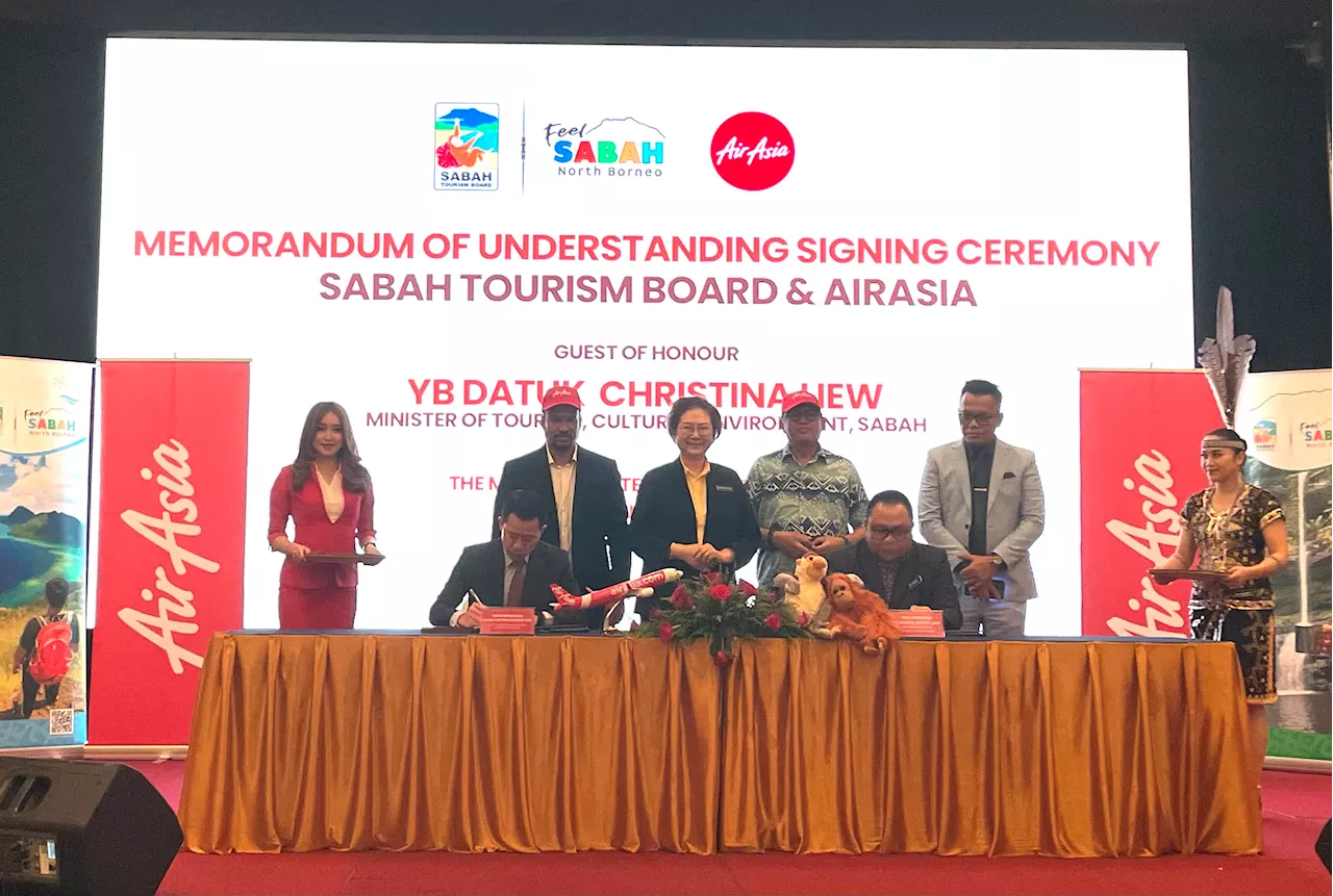 Sabah Tourism Board and AirAsia ink MoU to boost tourism