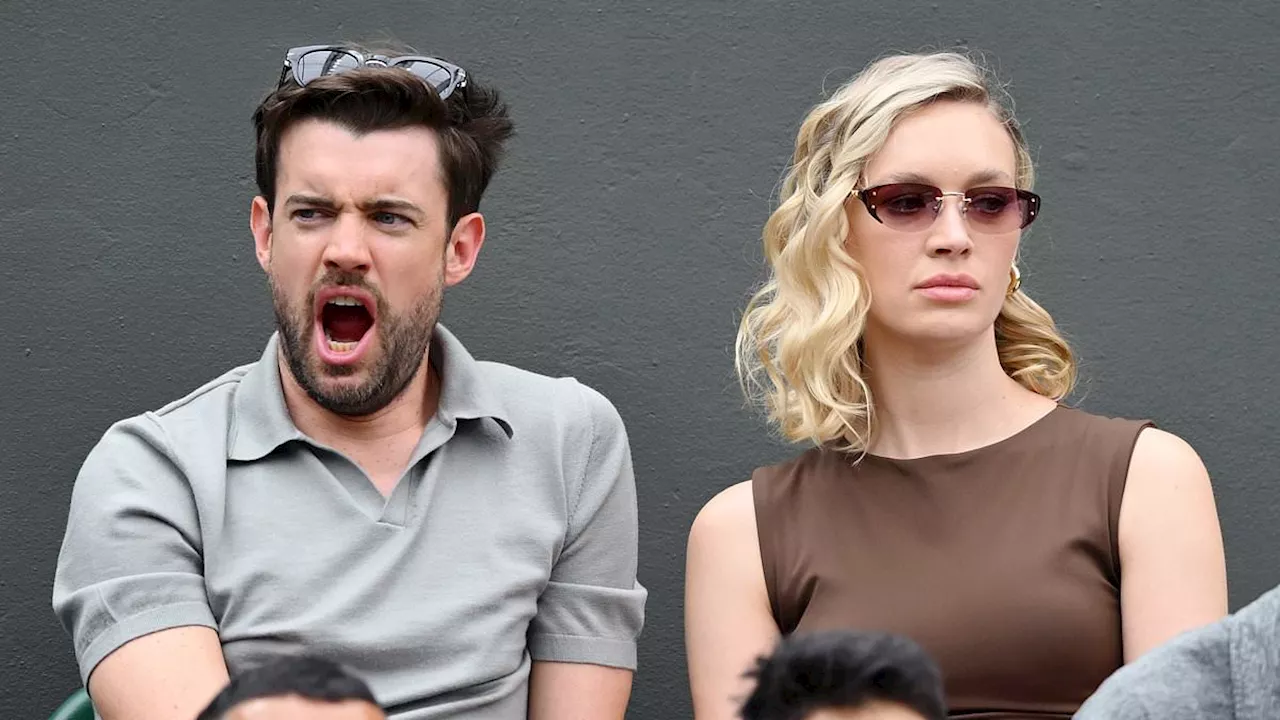 Jack Whitehall stifles a yawn while snapping selfies and enjoying a kiss with his girlfriend Roxy...