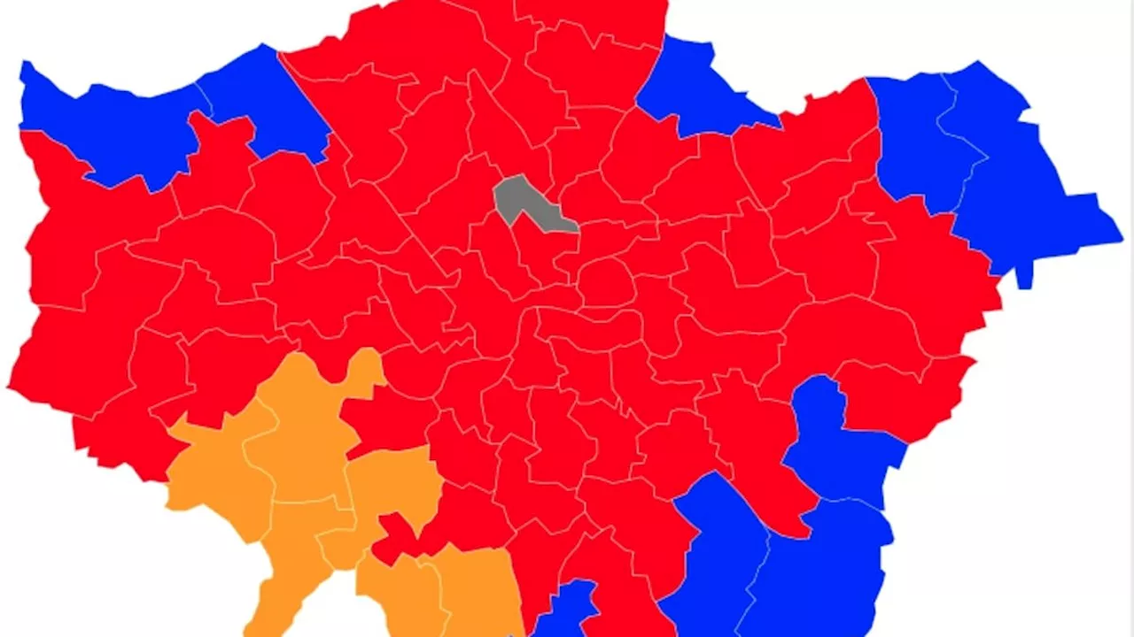 Interactive map reveals Tory wipeout in inner London with zero MPs left after Labour claim central...