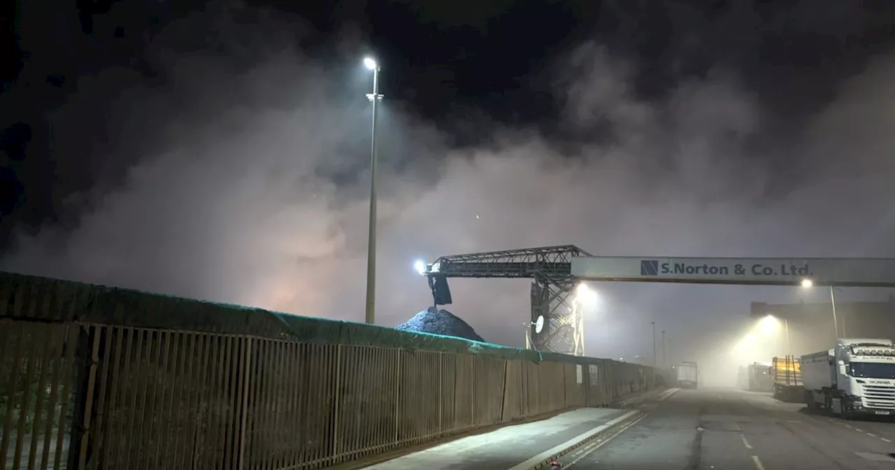 Large fire in Liverpool sparks police and fire warning