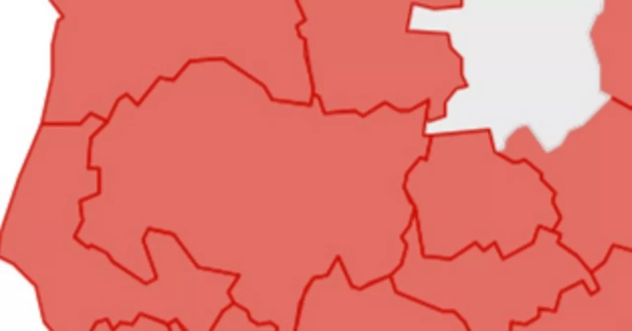 Red map of Merseyside as the Tories are banished once and for all