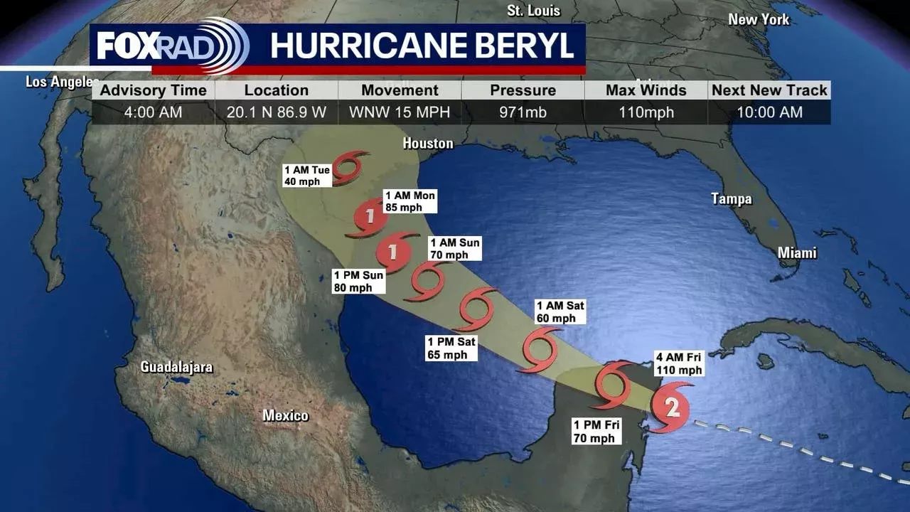 Hurricane Tracker 2024 Houston Lyssa Rosalyn